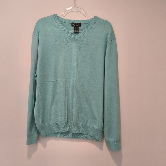 Valda by Toscano  Made in Italy Mens V Neck Sweater Size L - Picture 1 of 5